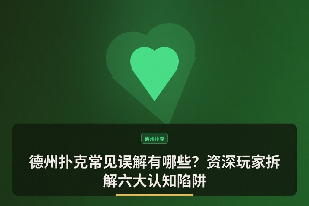 德州扑克常见误解有哪些 - 德州扑克常见误解有哪些？资深玩家拆解六大认知陷阱
