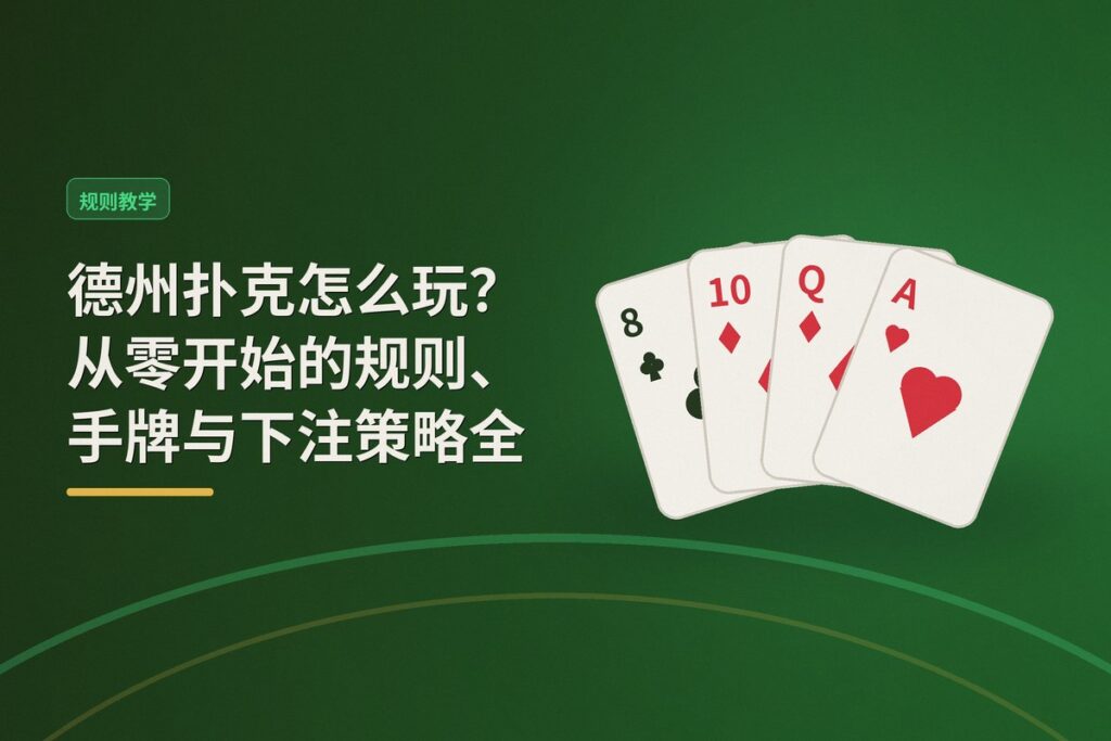 德州扑克怎么玩 - 德州扑克怎么玩？从零开始的规则、手牌与下注策略全解析