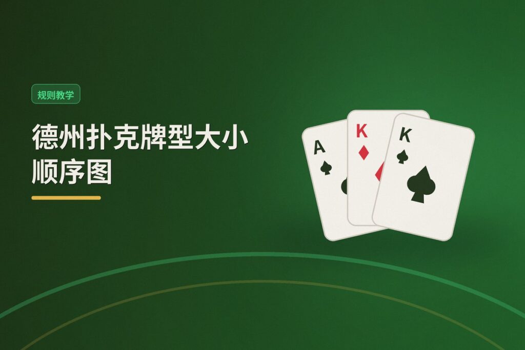 德州扑克牌型大小顺序图 - 德州扑克牌型大小顺序图：从皇家同花顺到高牌，一图看懂所有牌型