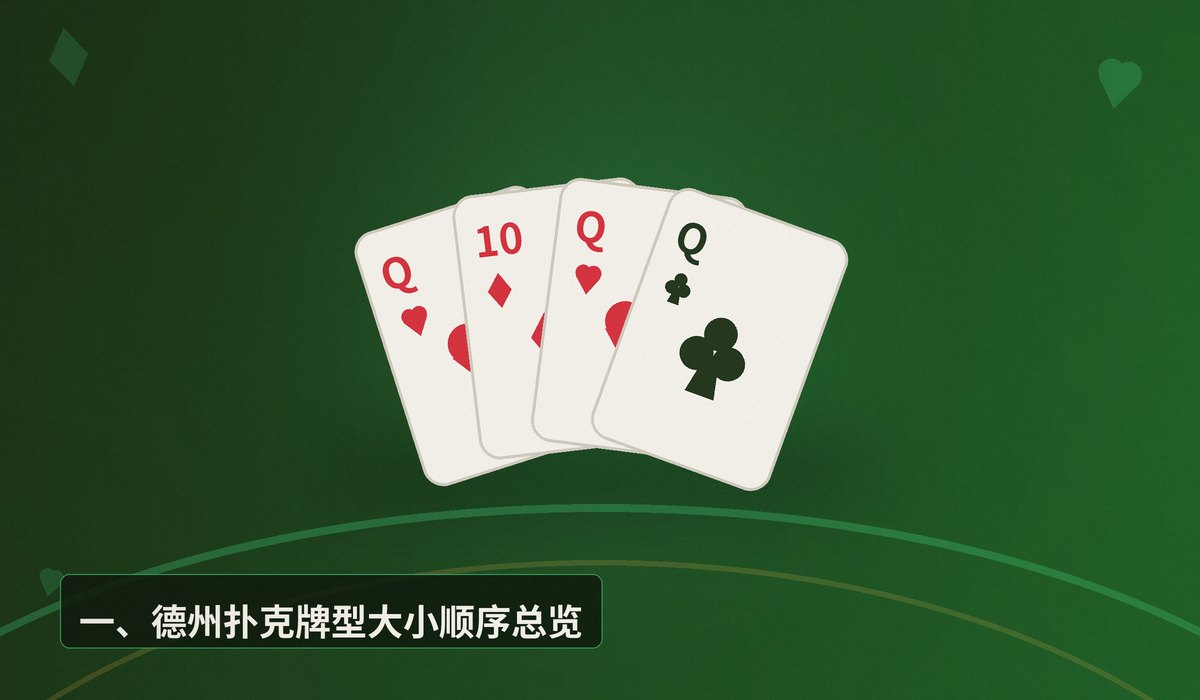 德州扑克牌型大小顺序图 - 德州扑克牌型大小顺序图：从皇家同花顺到高牌，一图看懂所有牌型