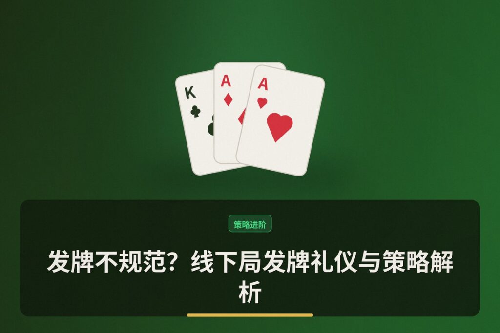 https://www.reddit.com/r/poker/comments/1uci7lz/self_dealt_flop_with_flair/ - 发牌不规范？线下局发牌礼仪与策略解析