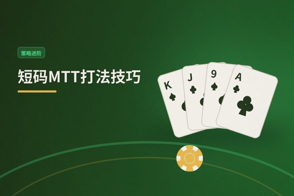 短码MTT打法技巧 - 短码MTT打法技巧:筹码低于20BB时的三大核心策略