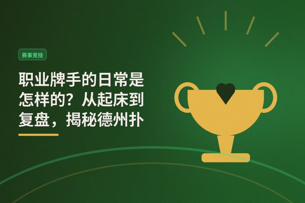 职业牌手的日常是怎样的 - 职业牌手的日常是怎样的？从起床到复盘，揭秘德州扑克高手的24小时