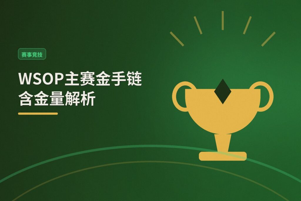 WSOP主赛金手链含金量 - WSOP主赛金手链含金量解析：为何它是扑克界最高荣誉？